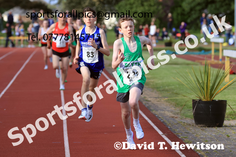 Jimmy Hedley 800 metres, 2026 NEGP 2, Monkton Stadium, Wednesday, May 27th. Photo: David T. Hewitson/Sports for All Pics